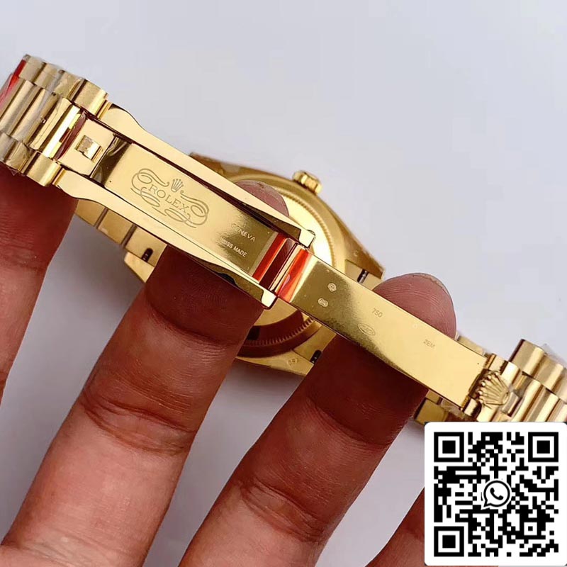 Rolex Day Date M128238-0022 1:1 Best Edition EW Factory, braunes Zifferblatt, Schweizer ETA3255