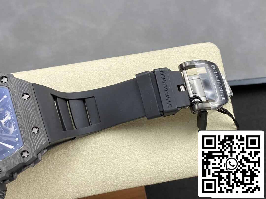 Richard Mille RM12-01 Tourbillon 1:1 Best Edition RM Factory Schwarzes Skelett-Zifferblatt