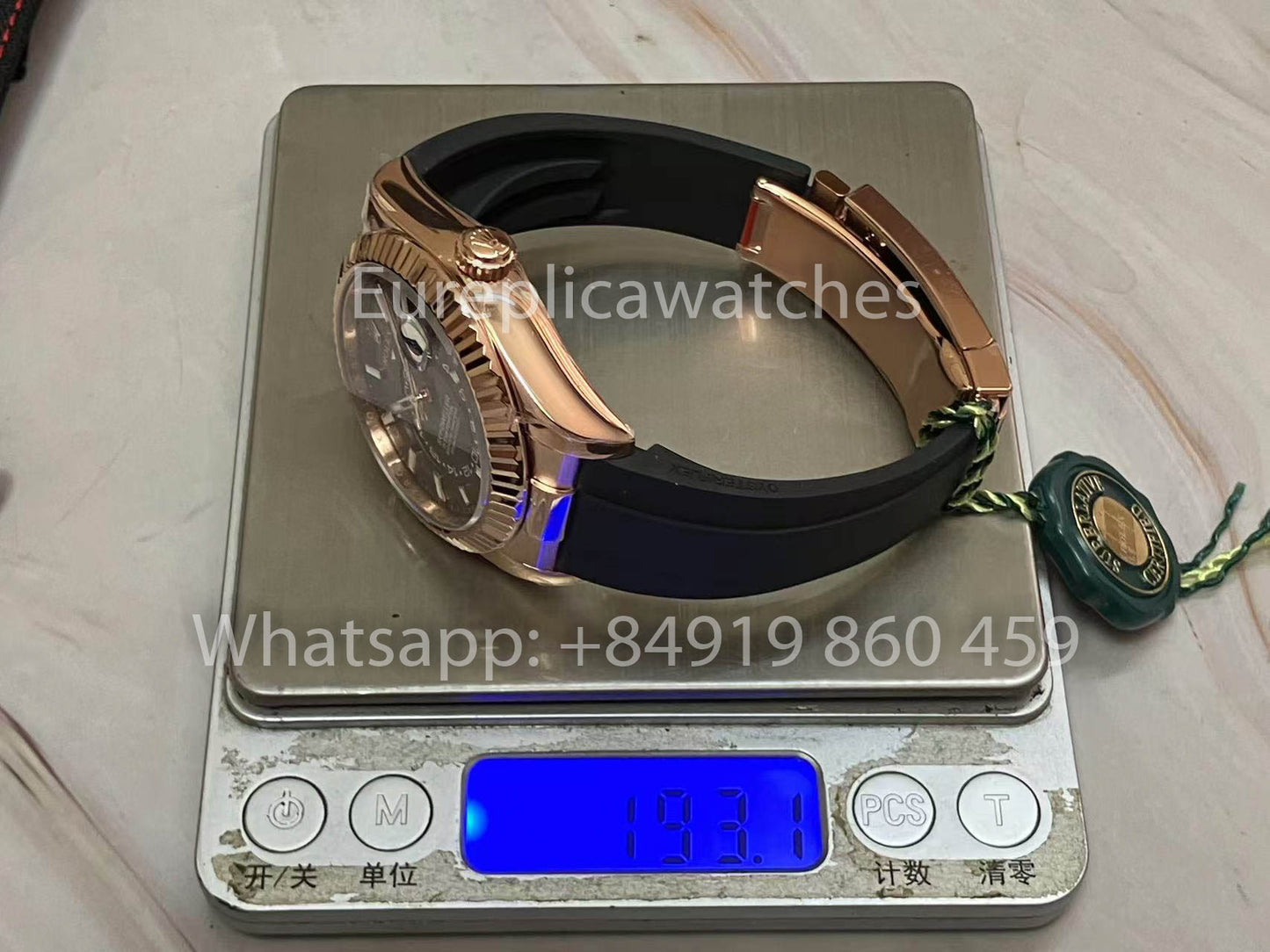 Rolex Oyster Perpetual Sky-Dweller M336239 Chocolate Dial Rose Gold 1:1 Best Clone ZF Factory 190 gram