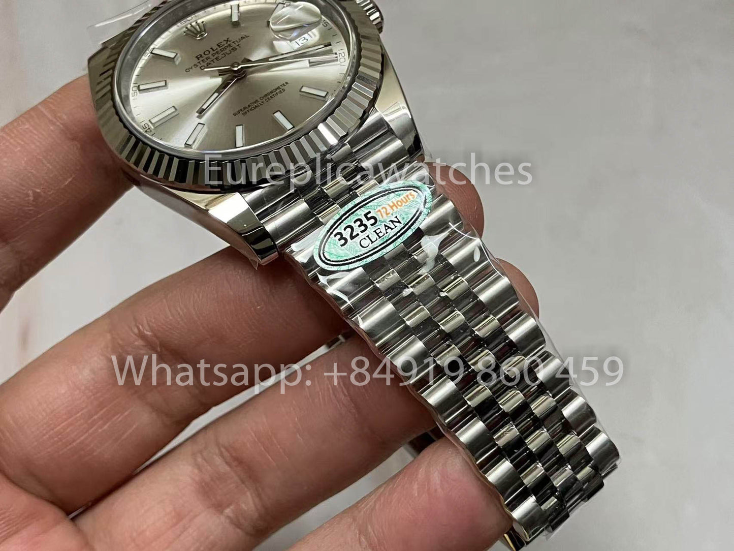 Replik Rolex Datejust M126334-0004 Clean Factory 1:1 Bester Klon Silbernes Zifferblatt