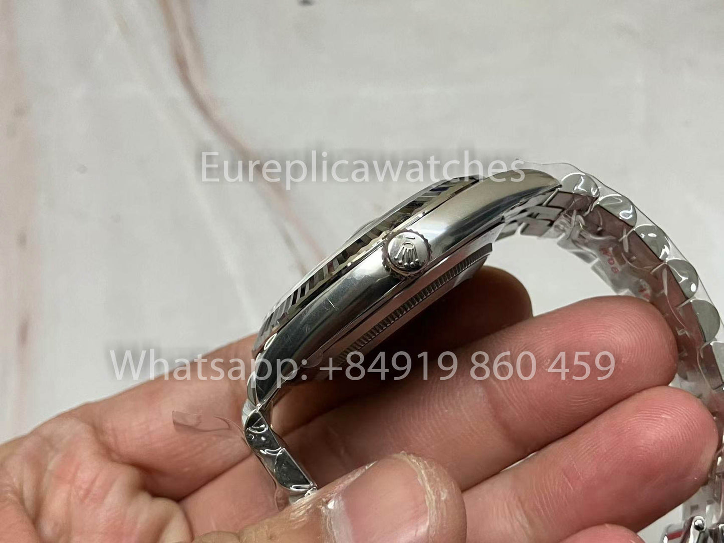 Replik Rolex Datejust M126334-0004 Clean Factory 1:1 Bester Klon Silbernes Zifferblatt