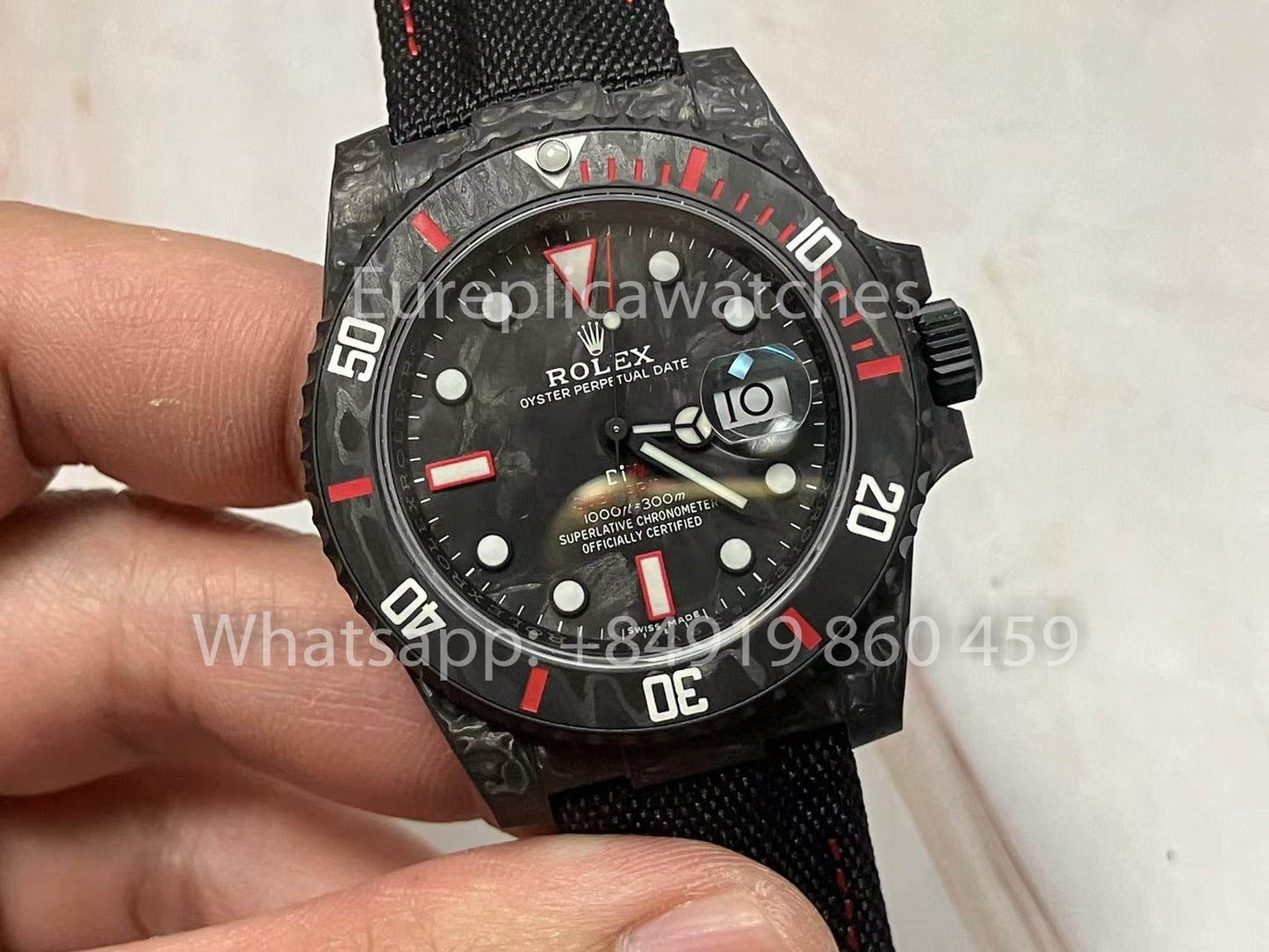 Rolex Submariner Diw Carbon custom 1:1 VS Factory Photos réelles 2025