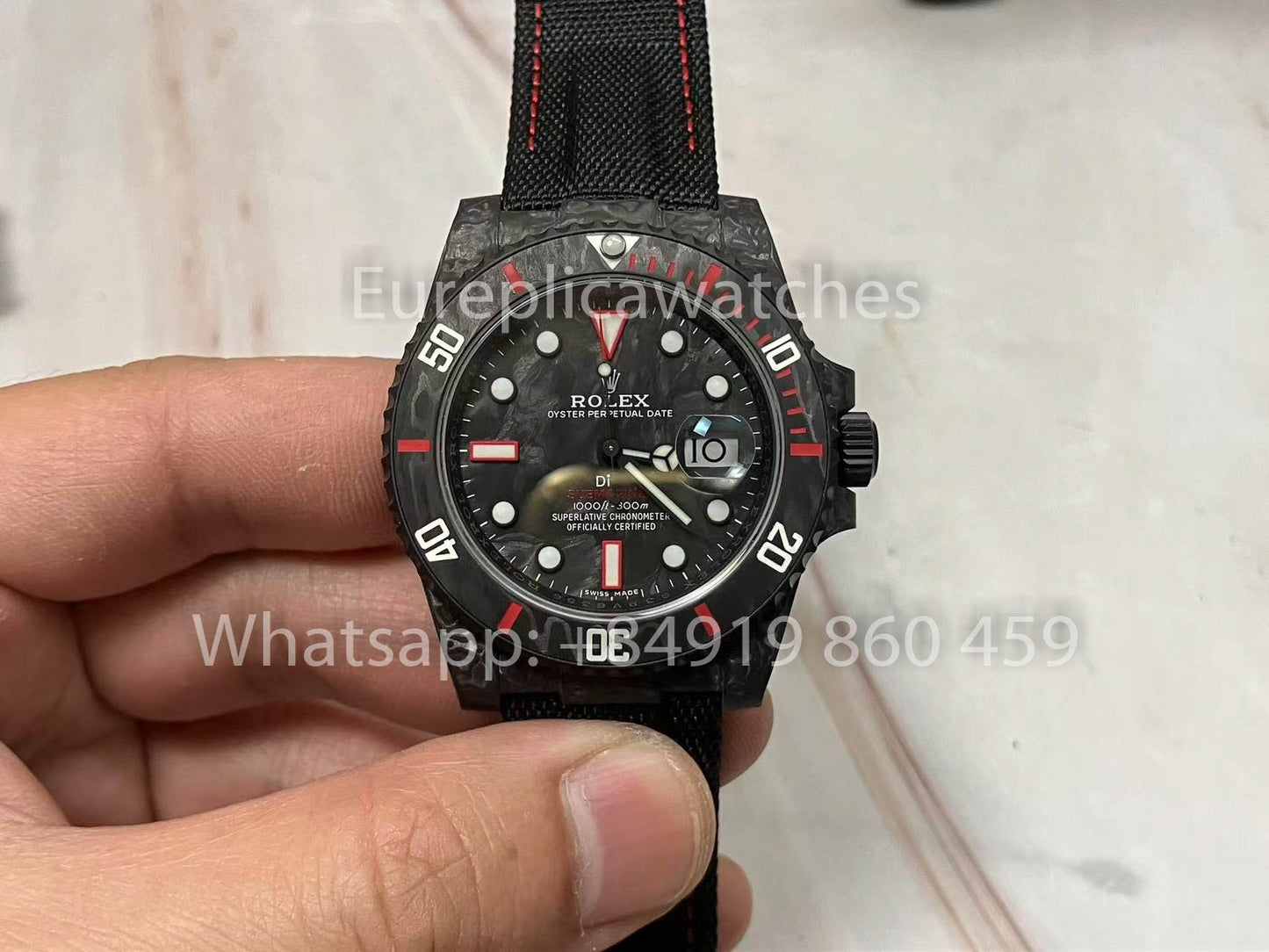 Rolex Submariner Diw Carbon custom 1:1 VS Factory Photos réelles 2025