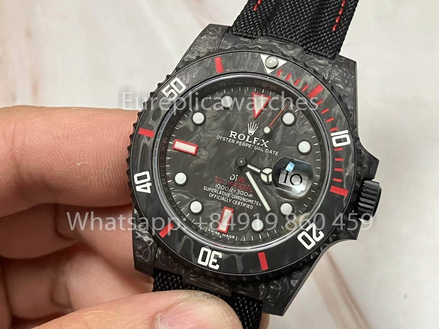 Rolex Submariner Diw Carbon custom 1:1 VS Factory Photos réelles 2025