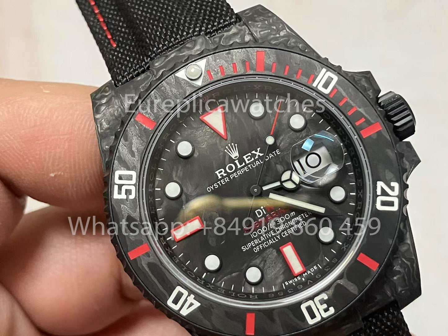 Rolex Submariner Diw Carbon custom 1:1 VS Factory Photos réelles 2025