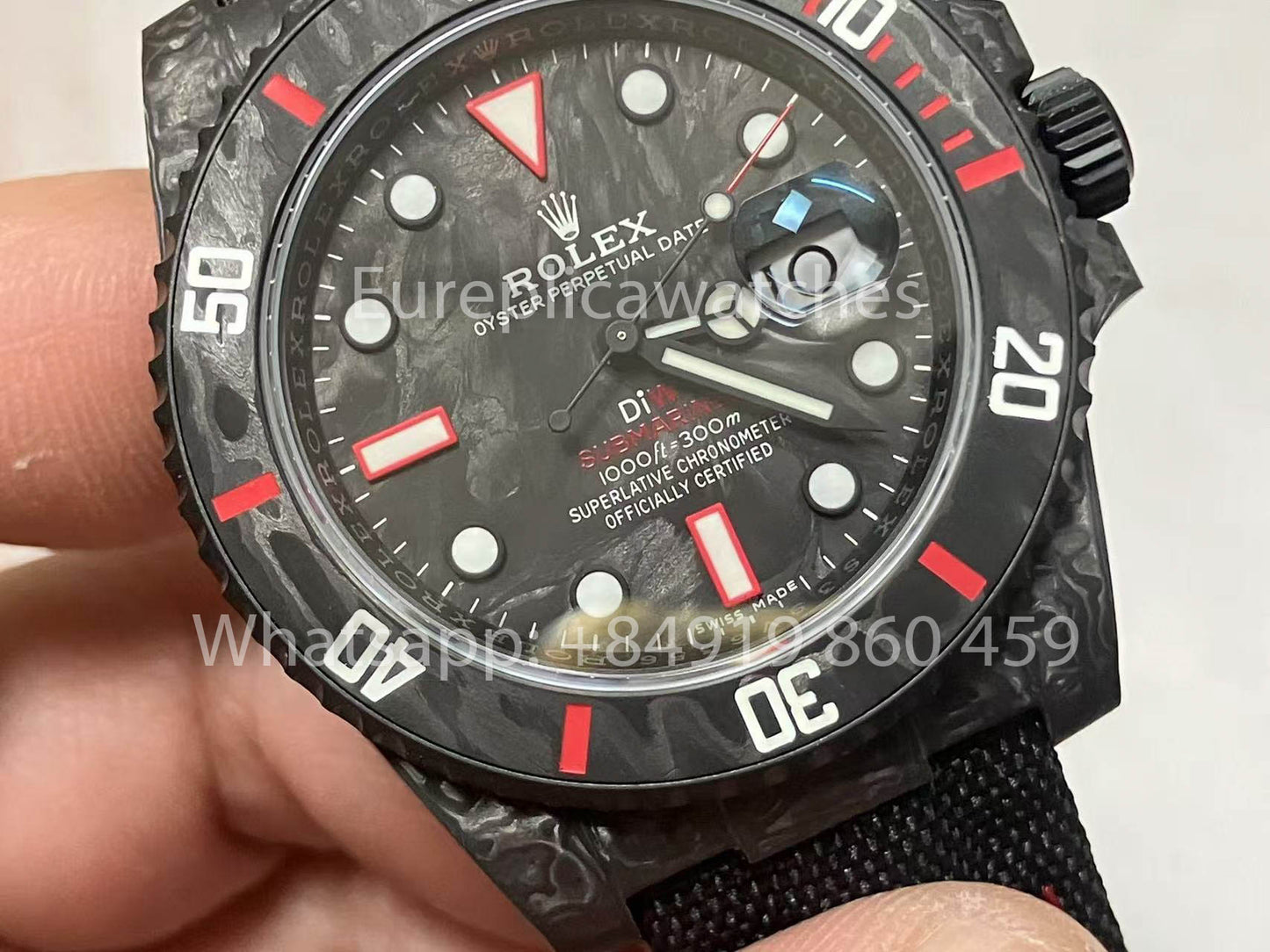 Rolex Submariner Diw Carbon custom 1:1 VS Factory Photos réelles 2025