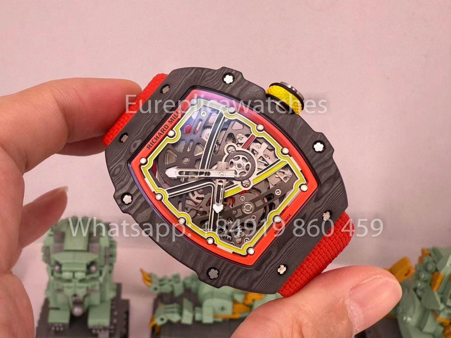 Replik Richard Mille RM67-02 Alexander Zverev Carbon NTPT 1:1 Bester Klon V5 Neueste Version