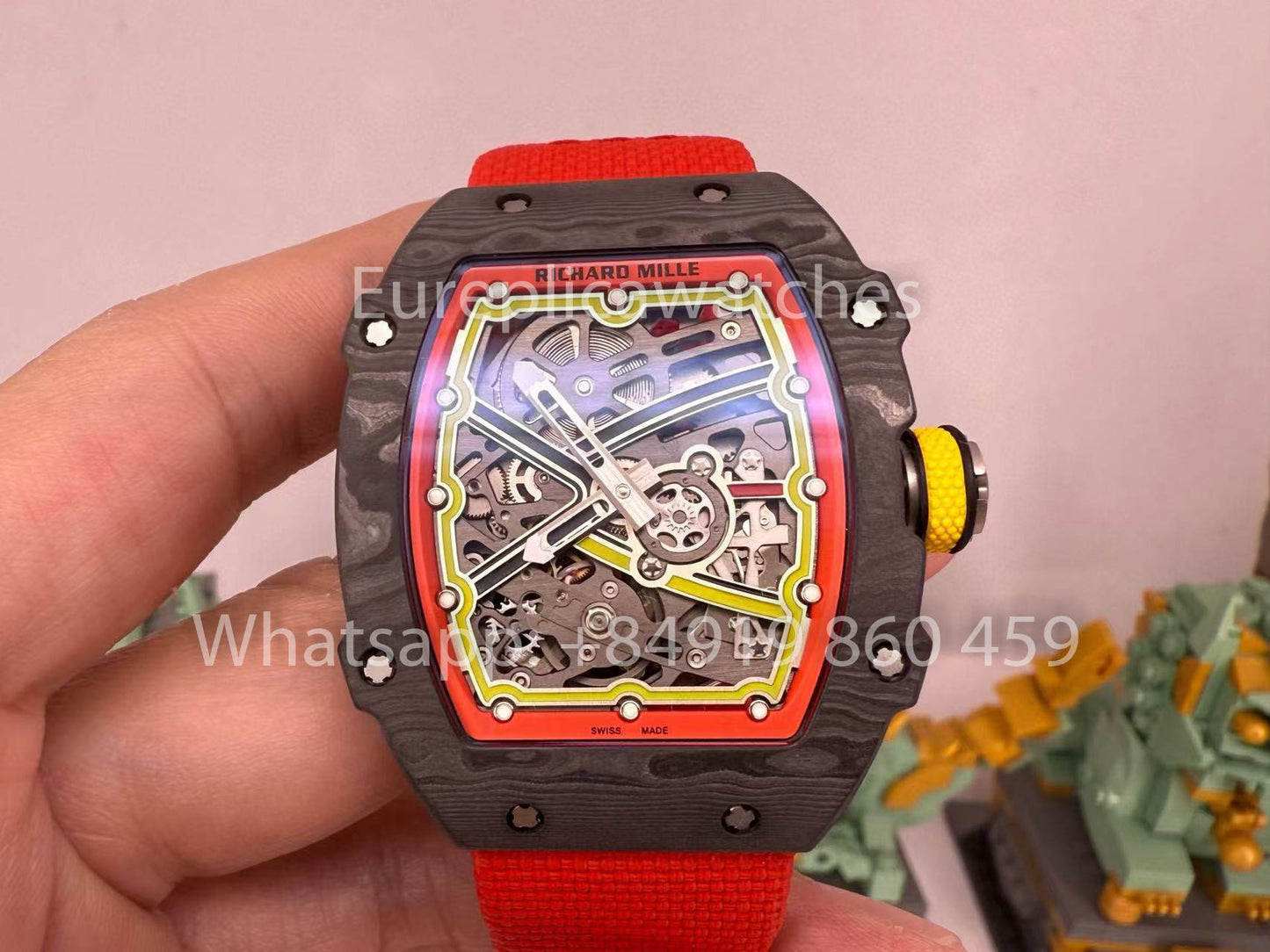 Replik Richard Mille RM67-02 Alexander Zverev Carbon NTPT 1:1 Bester Klon V5 Neueste Version