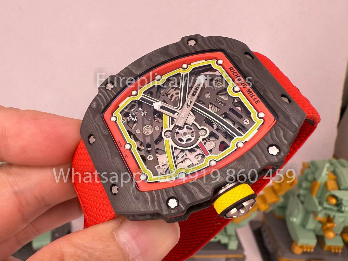 Replik Richard Mille RM67-02 Alexander Zverev Carbon NTPT 1:1 Bester Klon V5 Neueste Version