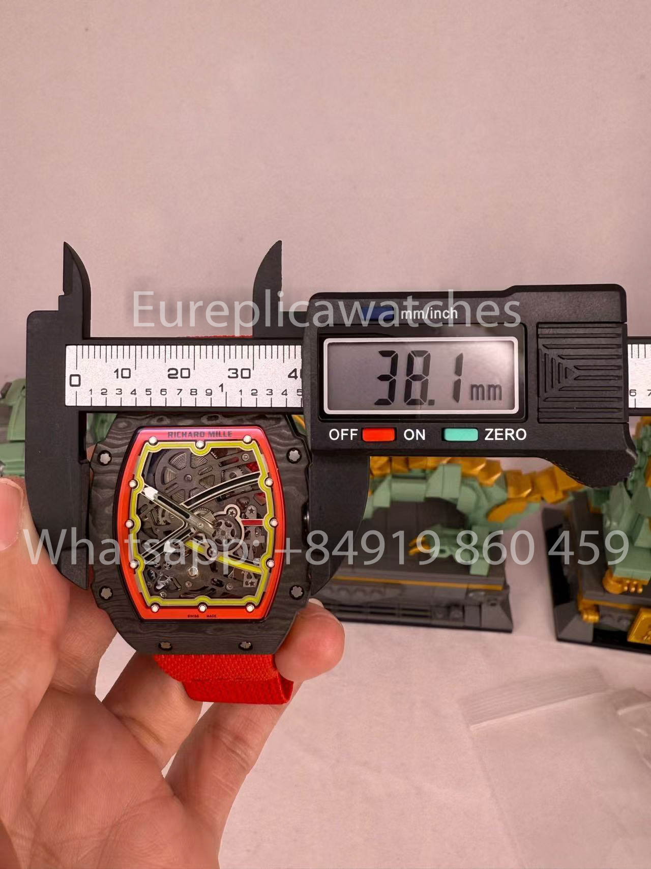 Replik Richard Mille RM67-02 Alexander Zverev Carbon NTPT 1:1 Bester Klon V5 Neueste Version