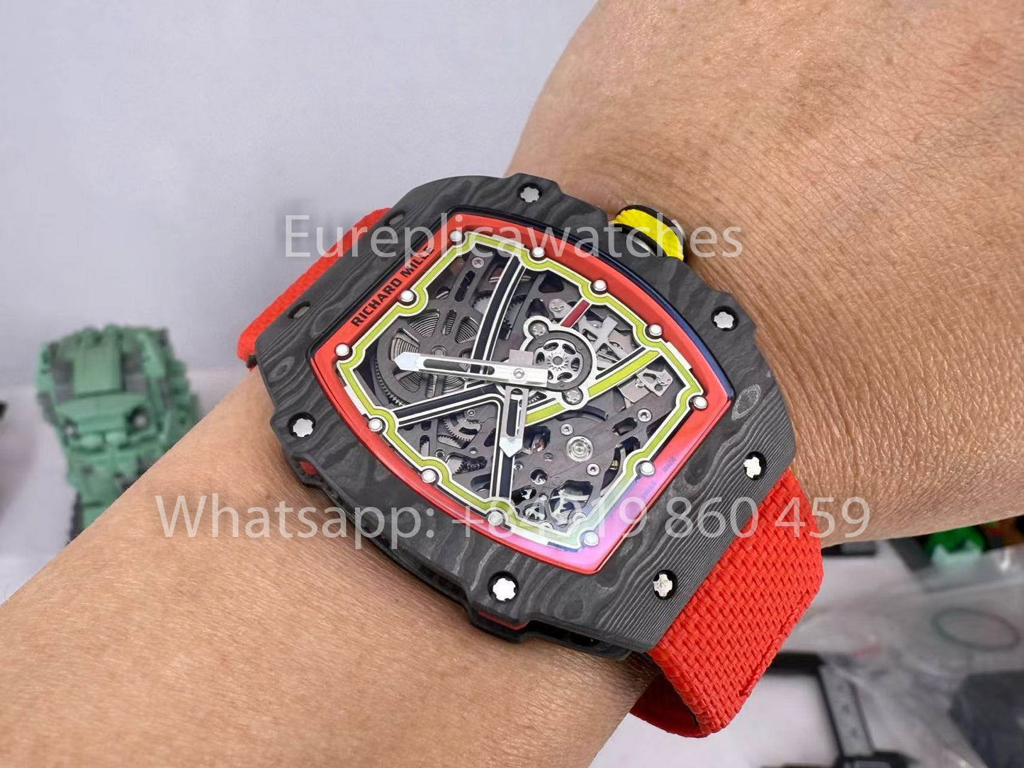 Replik Richard Mille RM67-02 Alexander Zverev Carbon NTPT 1:1 Bester Klon V5 Neueste Version