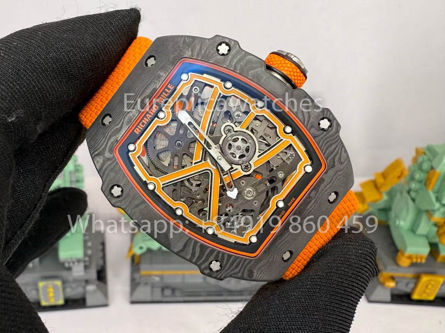 Replik Richard Mille RM67-02 McLaren Carbon NTPT 1:1 Bester Klon V5 Neueste Version