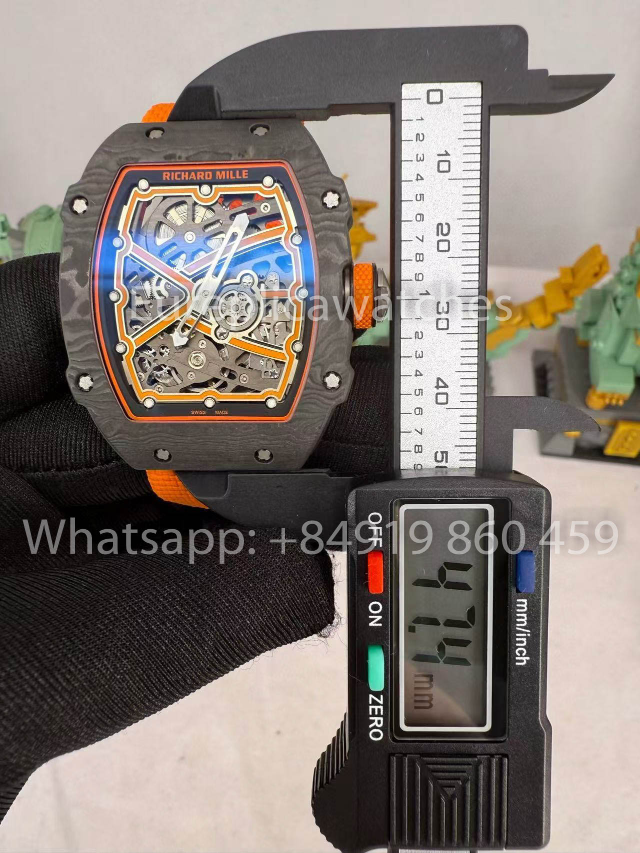 Replik Richard Mille RM67-02 McLaren Carbon NTPT 1:1 Bester Klon V5 Neueste Version