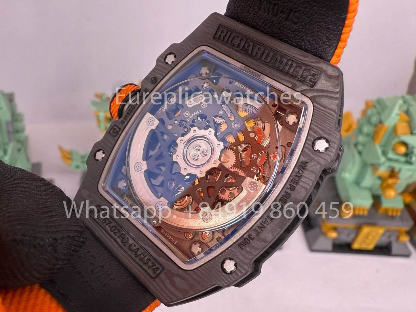 Replik Richard Mille RM67-02 McLaren Carbon NTPT 1:1 Bester Klon V5 Neueste Version