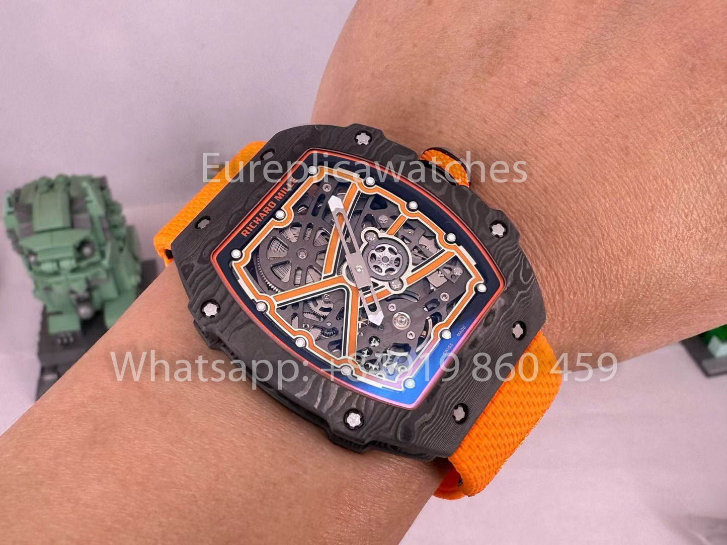 Replik Richard Mille RM67-02 McLaren Carbon NTPT 1:1 Bester Klon V5 Neueste Version