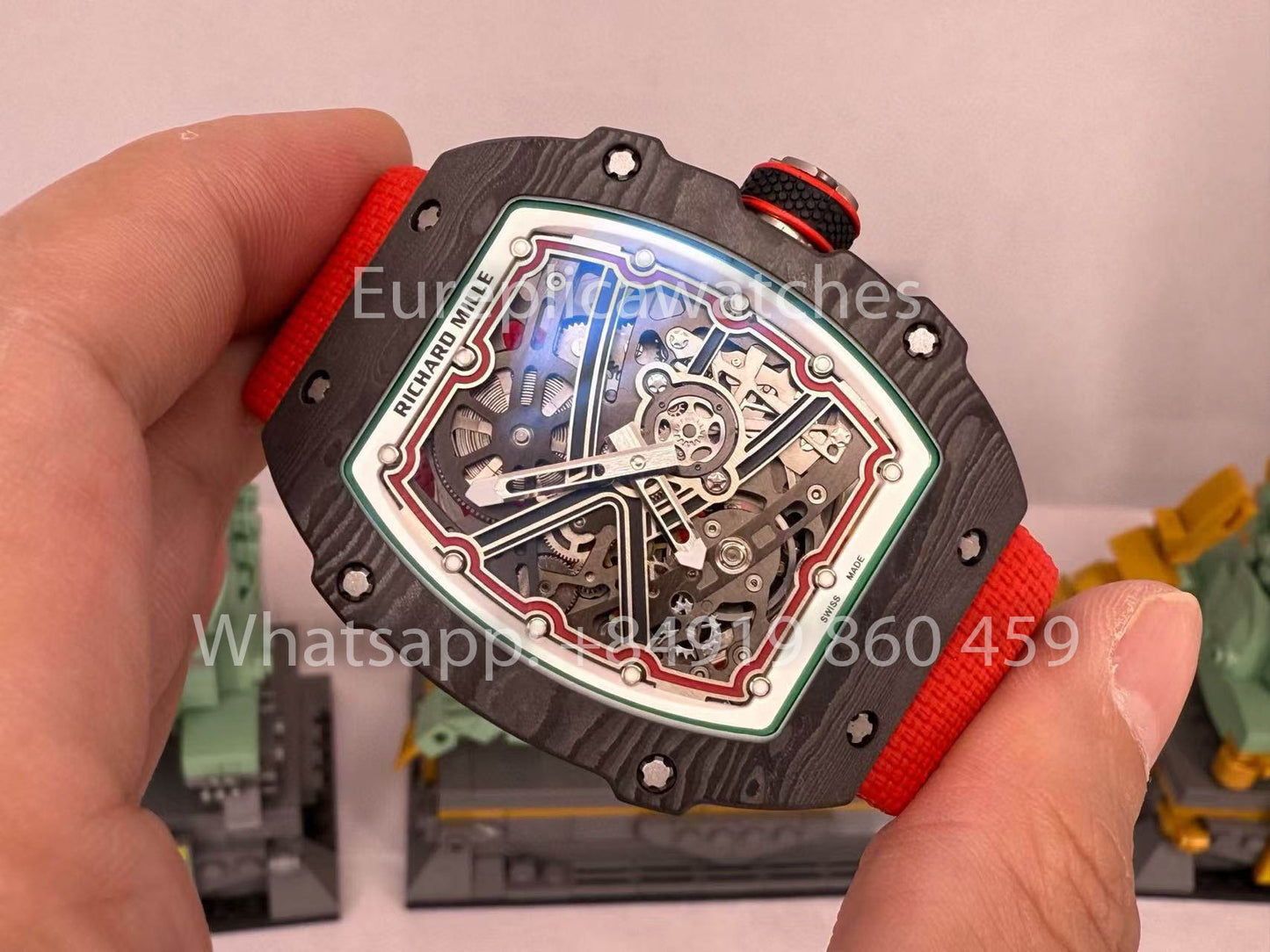 Replik Richard Mille RM67-02 Extra Flat Carbon NTPT 1:1 Bester Klon V5 Neueste Version