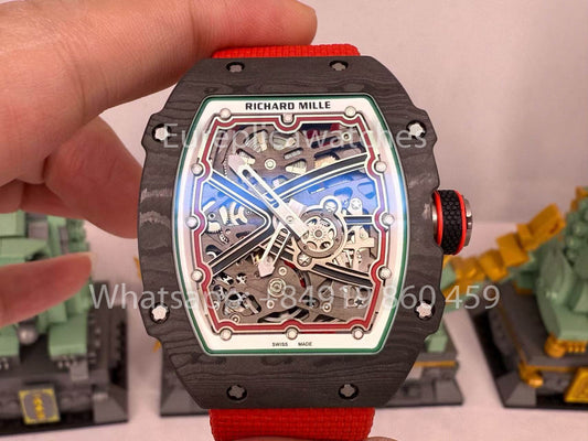 Replik Richard Mille RM67-02 Extra Flat Carbon NTPT 1:1 Bester Klon V5 Neueste Version