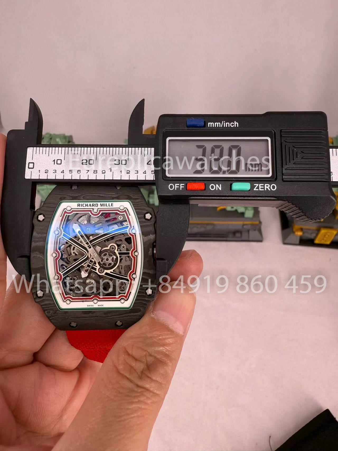 Replik Richard Mille RM67-02 Extra Flat Carbon NTPT 1:1 Bester Klon V5 Neueste Version