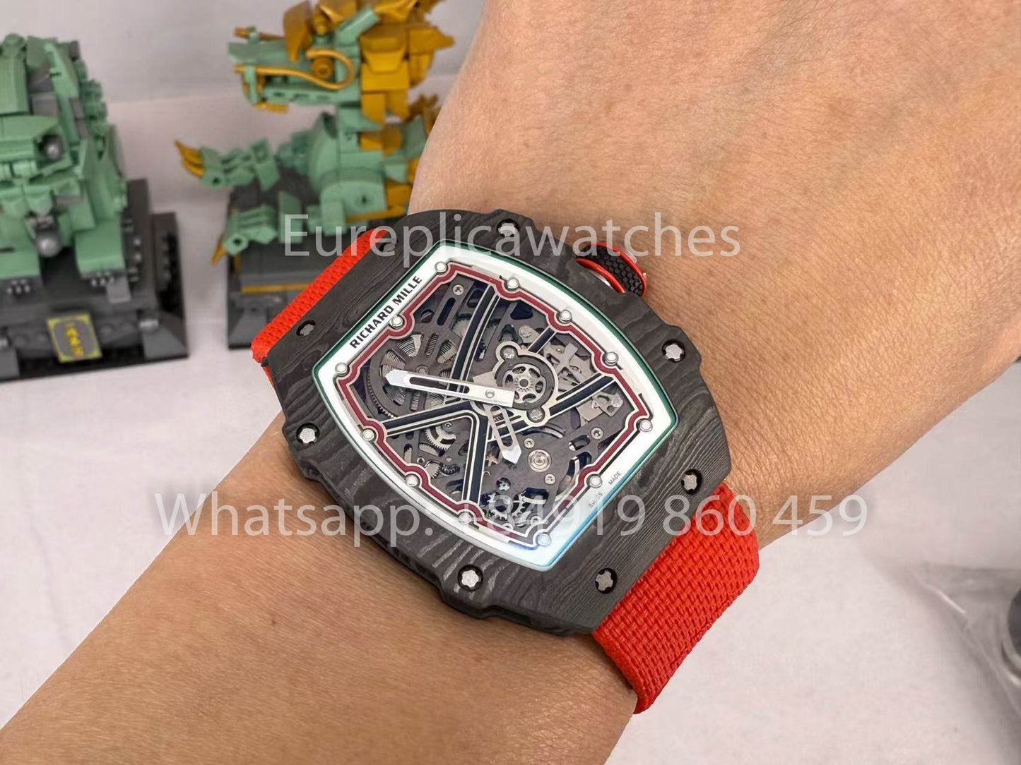 Replik Richard Mille RM67-02 Extra Flat Carbon NTPT 1:1 Bester Klon V5 Neueste Version
