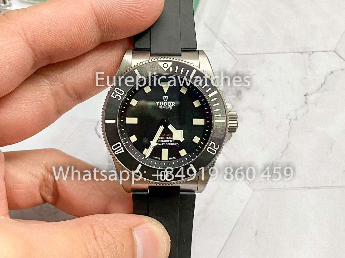 Bracelet en caoutchouc clone TUDOR PELAGOS M25600TB-0001 M+ Factory 1:1