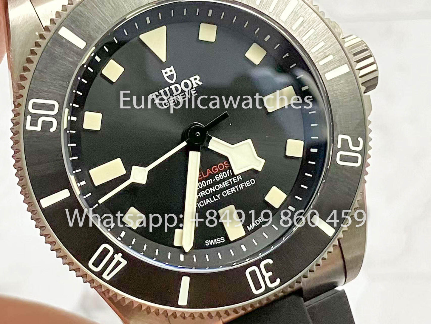 Bracelet en caoutchouc clone TUDOR PELAGOS M25600TB-0001 M+ Factory 1:1