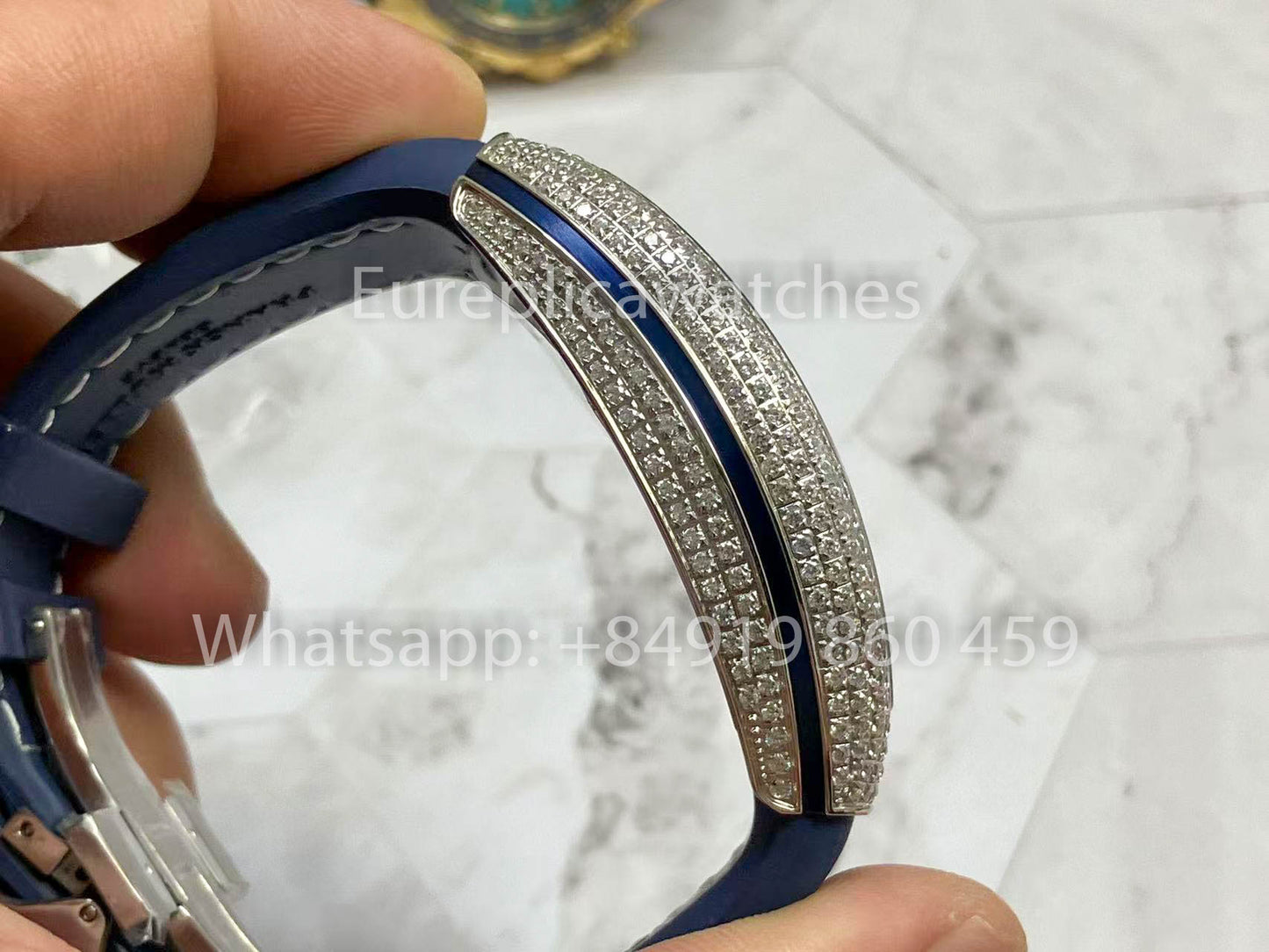 Franck Muller Mens Collection V45 SC DT Yachting 1:1 Best Edition ZF Factory Blue Dial Swiss ETA9015