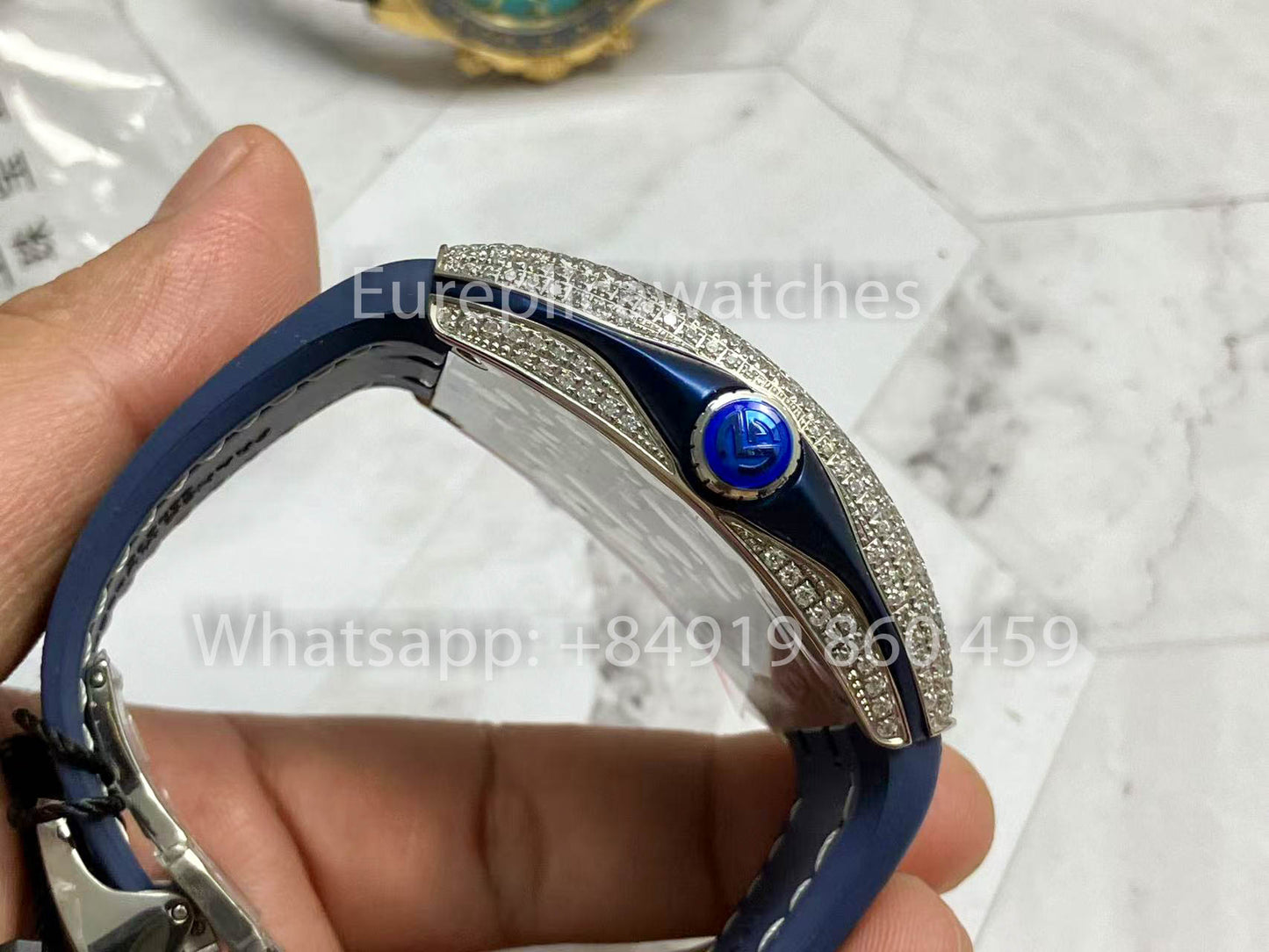 Franck Muller Mens Collection V45 SC DT Yachting 1:1 Best Edition ZF Factory Blue Dial Swiss ETA9015