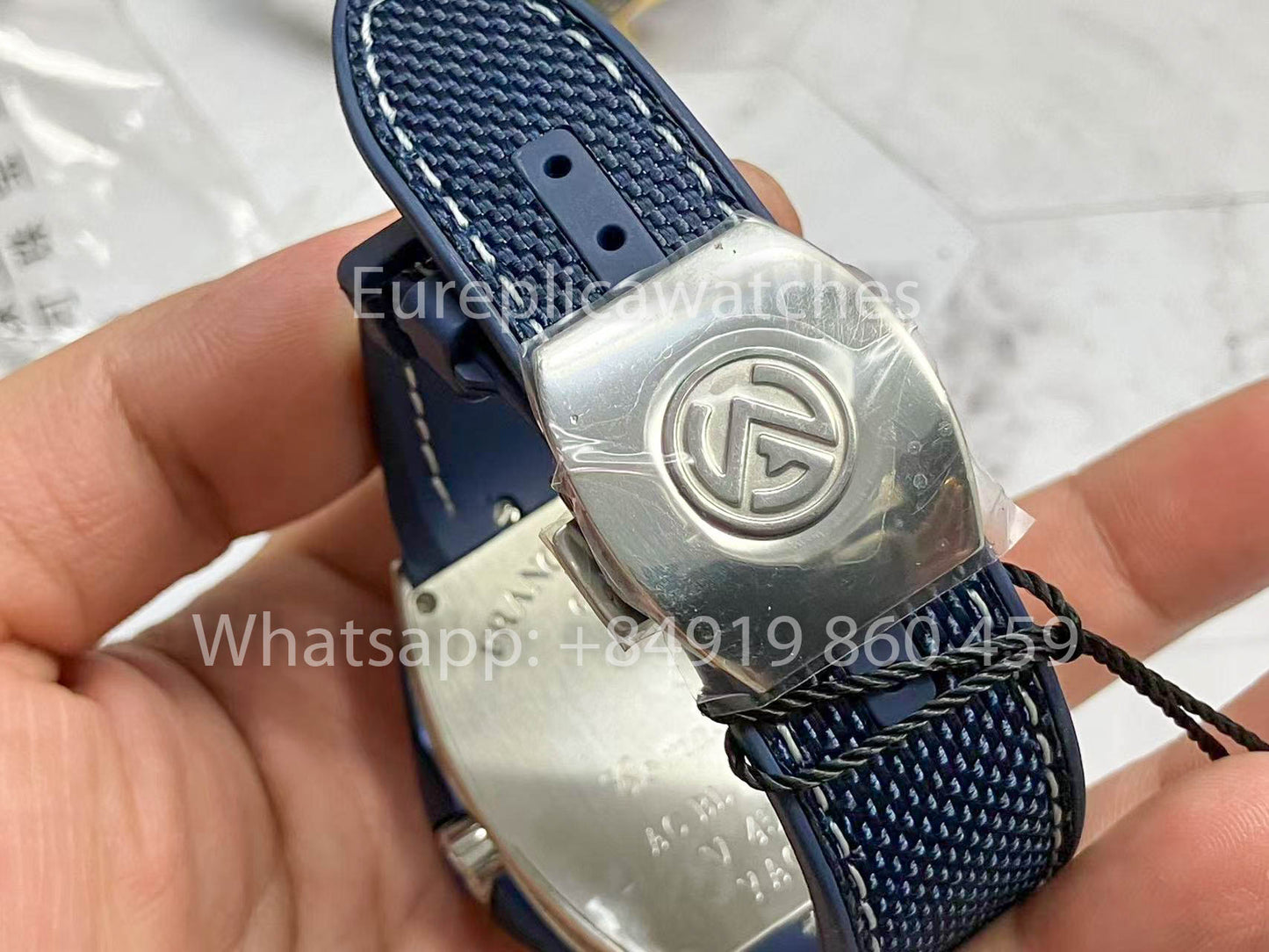 Franck Muller Mens Collection V45 SC DT Yachting 1:1 Best Edition ZF Factory Blue Dial Swiss ETA9015