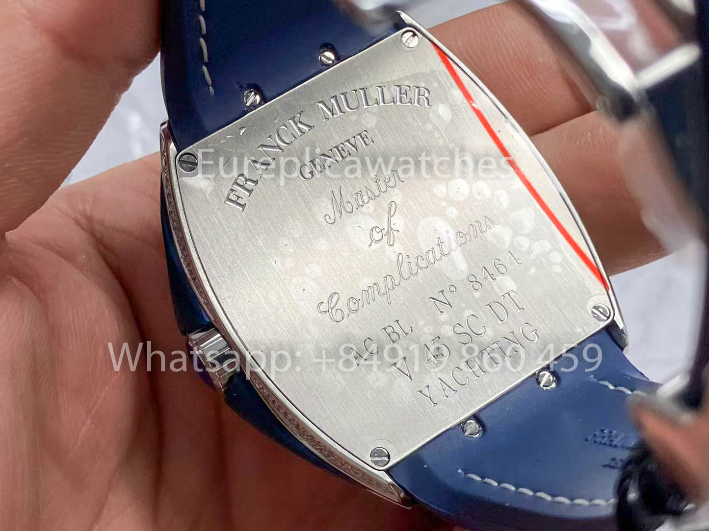 Franck Muller Mens Collection V45 SC DT Yachting 1:1 Best Edition ZF Factory Blue Dial Swiss ETA9015