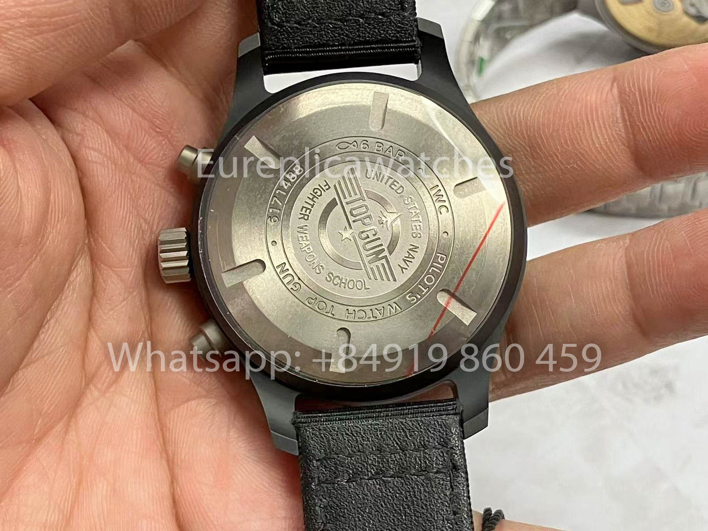 IWC Pilot IW389101 1:1 Best Edition ZF Factory Ceramics Black Dial