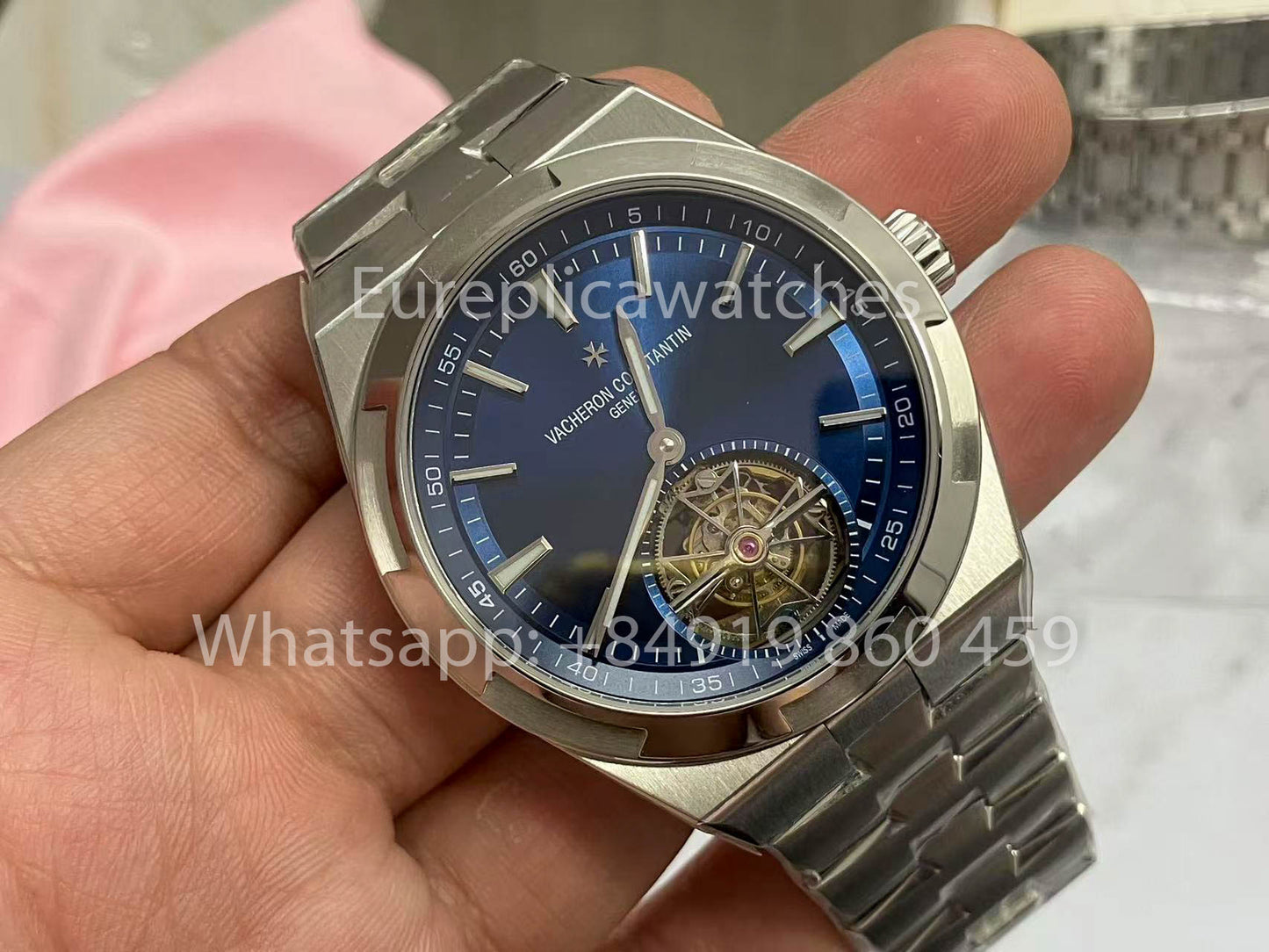 Vacheron Constantin Overseas Tourbillon 6000V/110A-B544 1:1 Best Edition BBR Factory Blue Dial