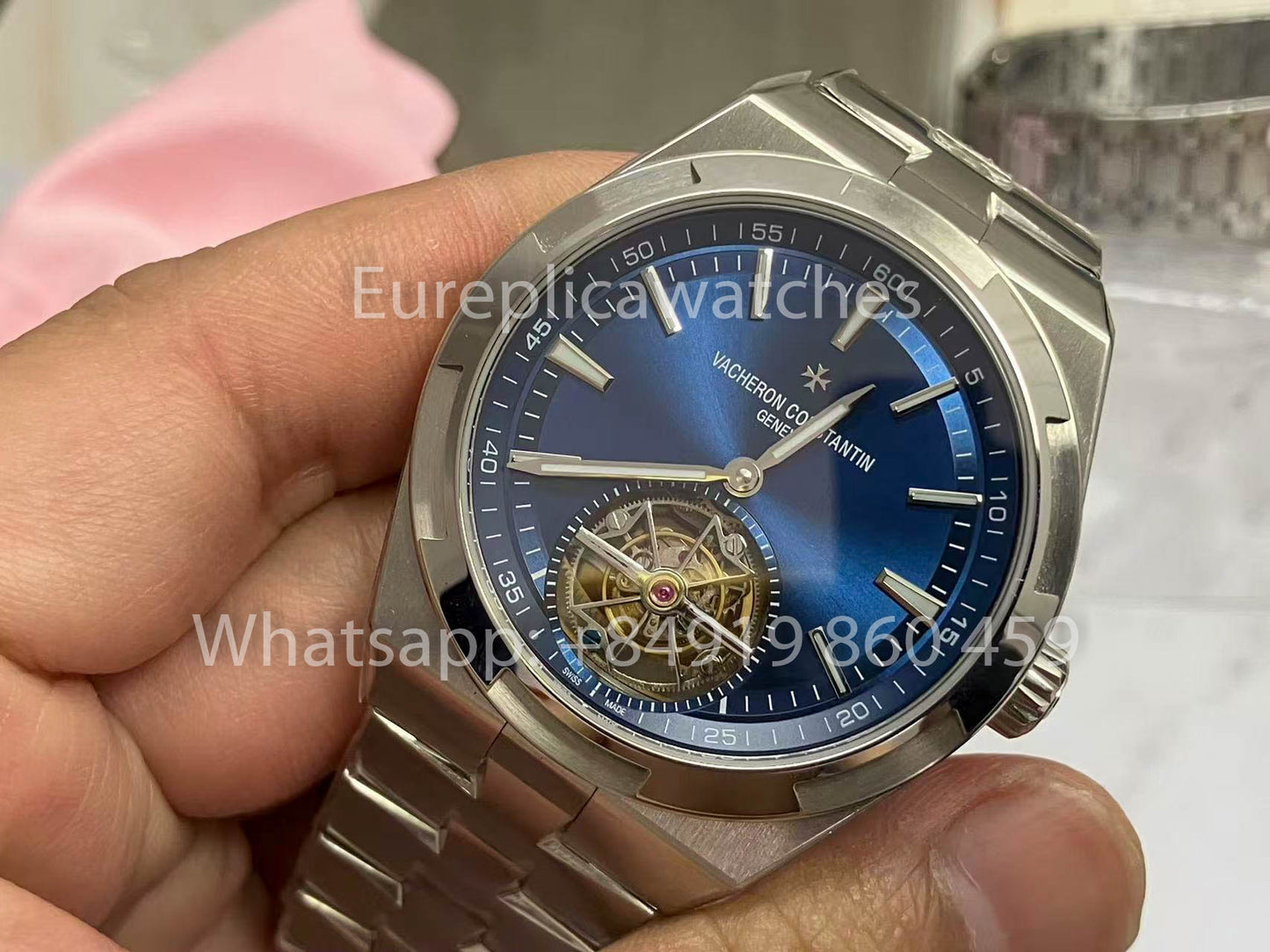 Vacheron Constantin Overseas Tourbillon 6000V/110A-B544 1:1 Best Edition BBR Factory Blue Dial