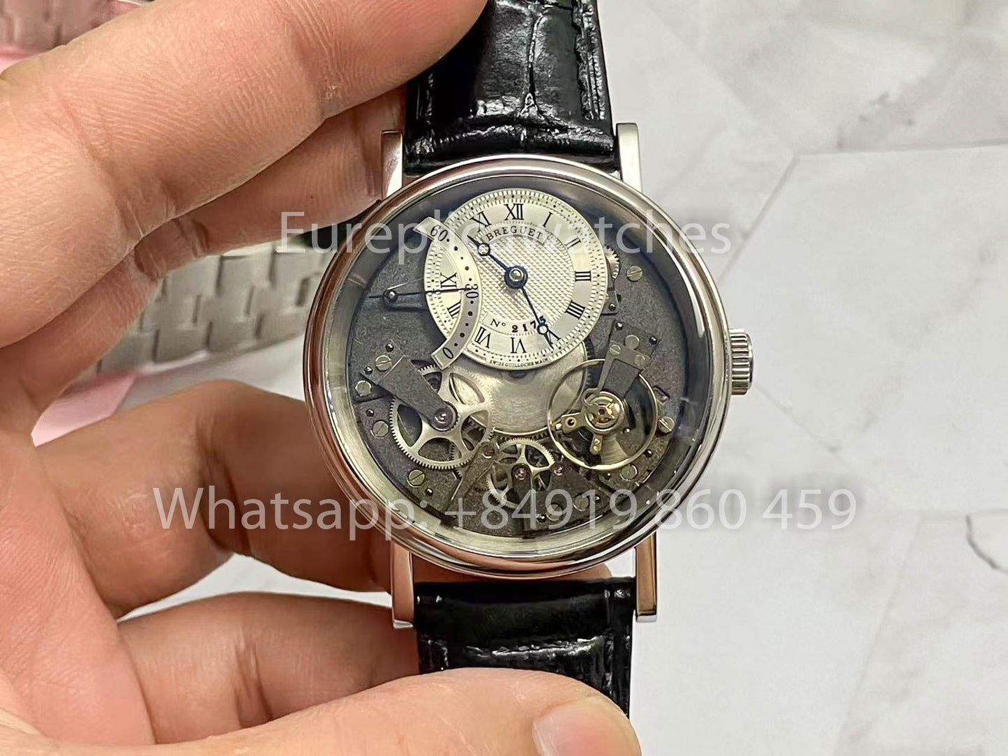 Breguet Tradition 7097 7097BB/G1/9WU 1:1 Meilleure édition ZF Factory Or blanc 18 carats