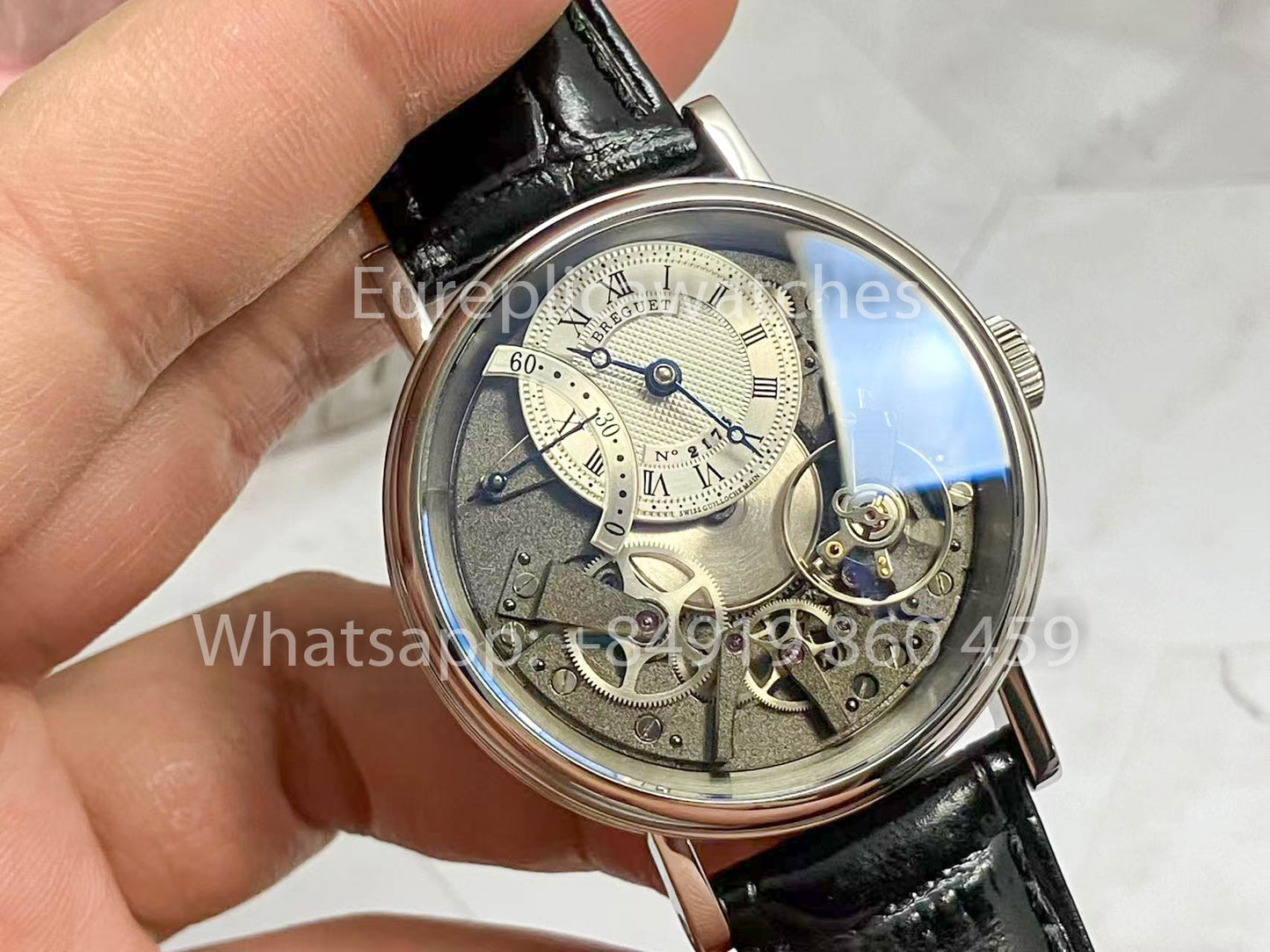Breguet Tradition 7097 7097BB/G1/9WU 1:1 Meilleure édition ZF Factory Or blanc 18 carats