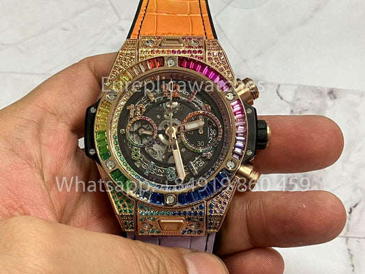 Hublot Big Bang King Gold Rainbow 411.OX.9910.LR.0999 1:1 Best Edition BBF Factory