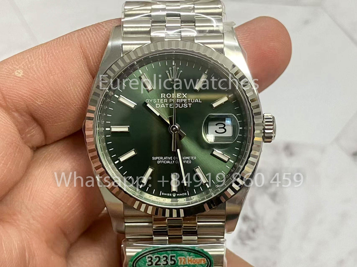 Rolex Datejust M126234-0051 36MM 1:1 Meilleure édition Clean Factory Cadran vert