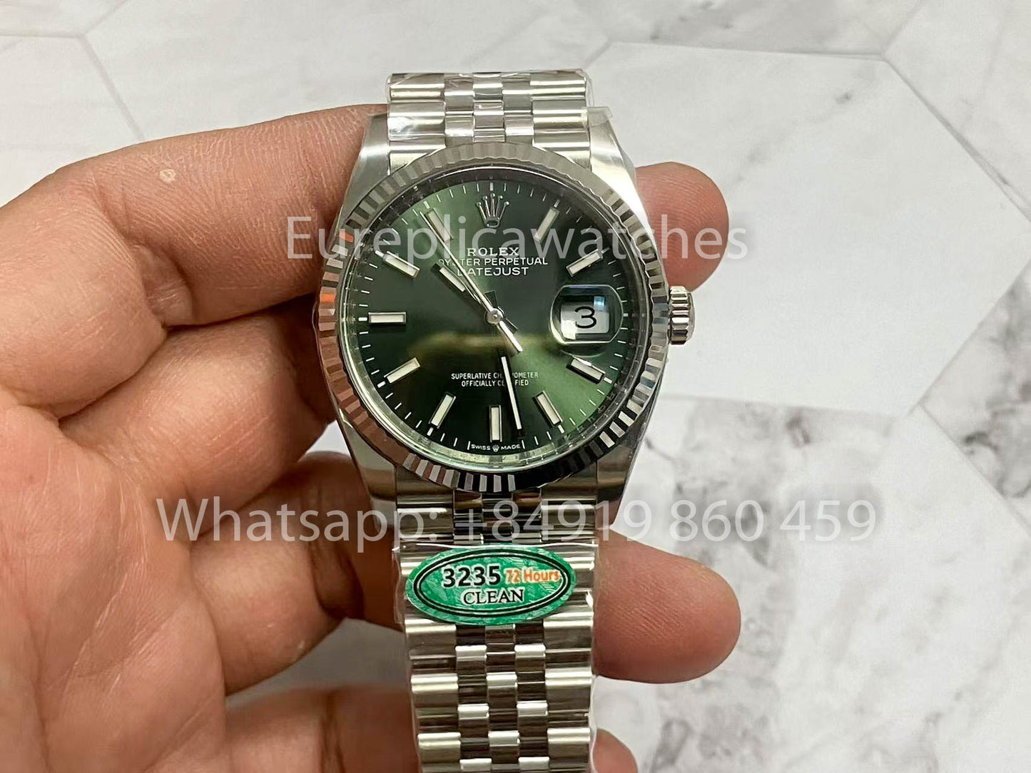 Rolex Datejust M126234-0051 36MM 1:1 Meilleure édition Clean Factory Cadran vert