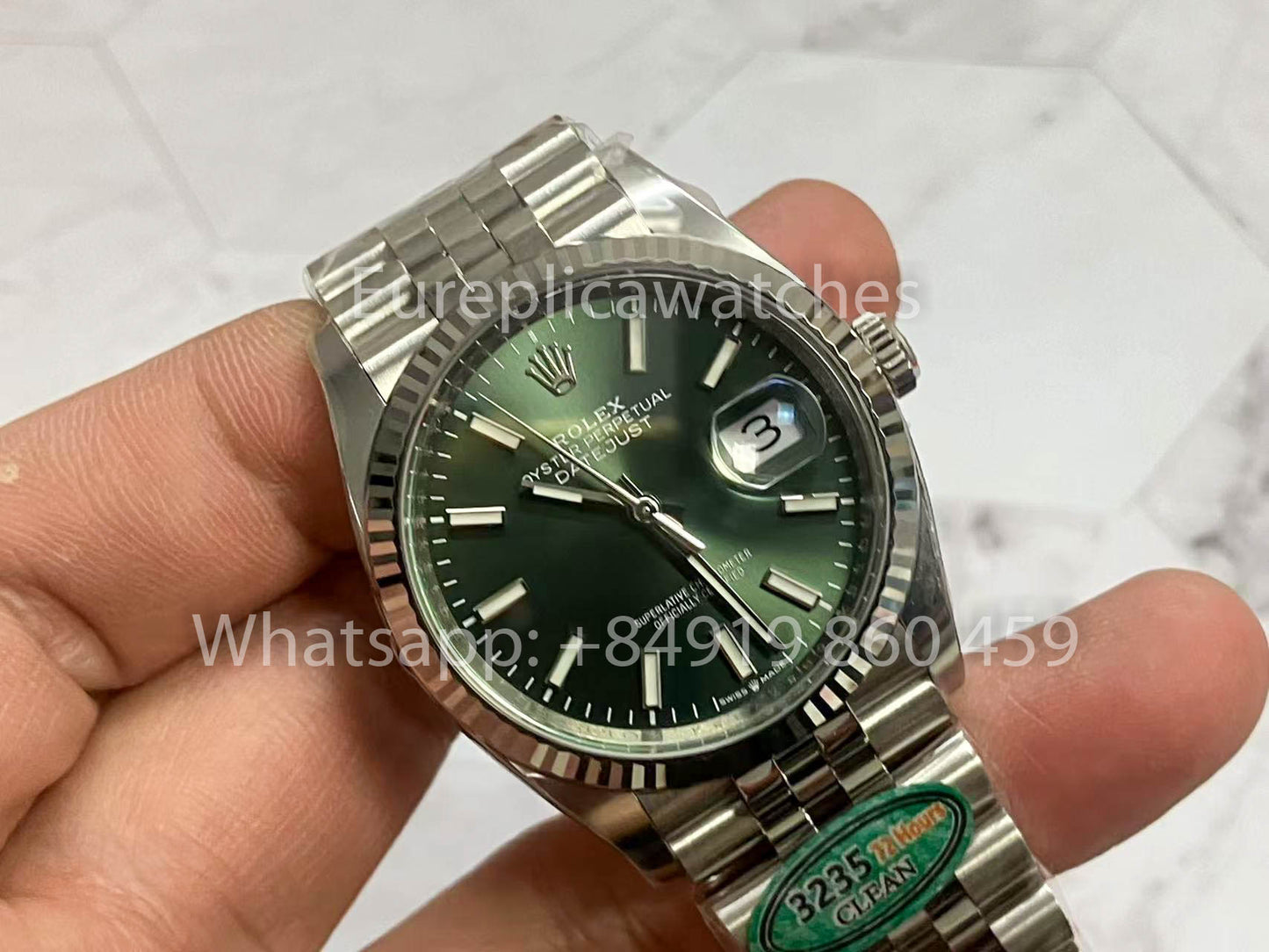 Rolex Datejust M126234-0051 36MM 1:1 Meilleure édition Clean Factory Cadran vert
