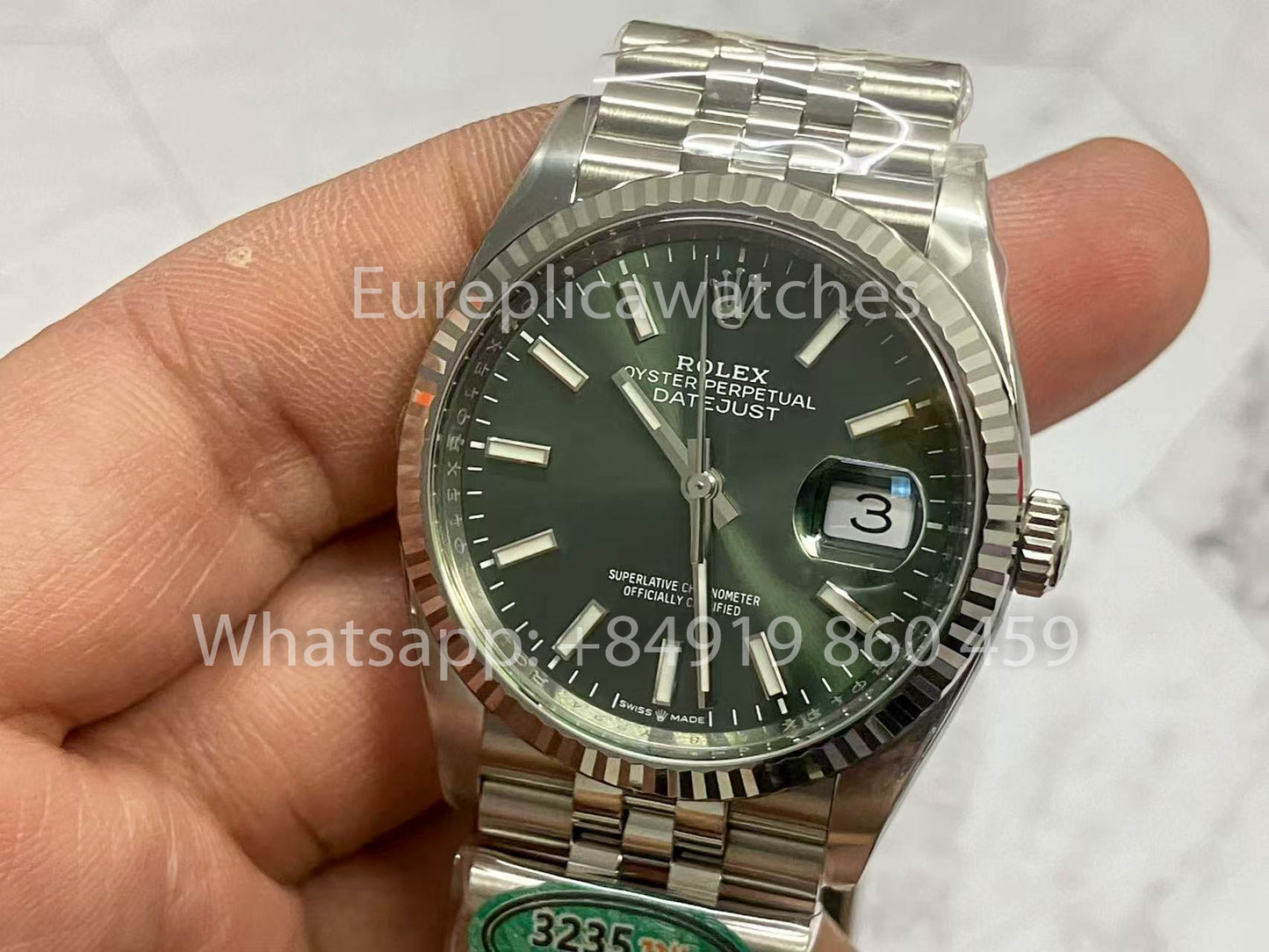 Rolex Datejust M126234-0051 36MM 1:1 Meilleure édition Clean Factory Cadran vert