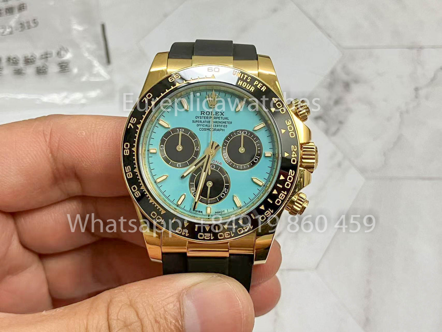 Rolex Daytona 126518LN Türkisblau 1:1 Beste Version Custom Gold 18 Karat