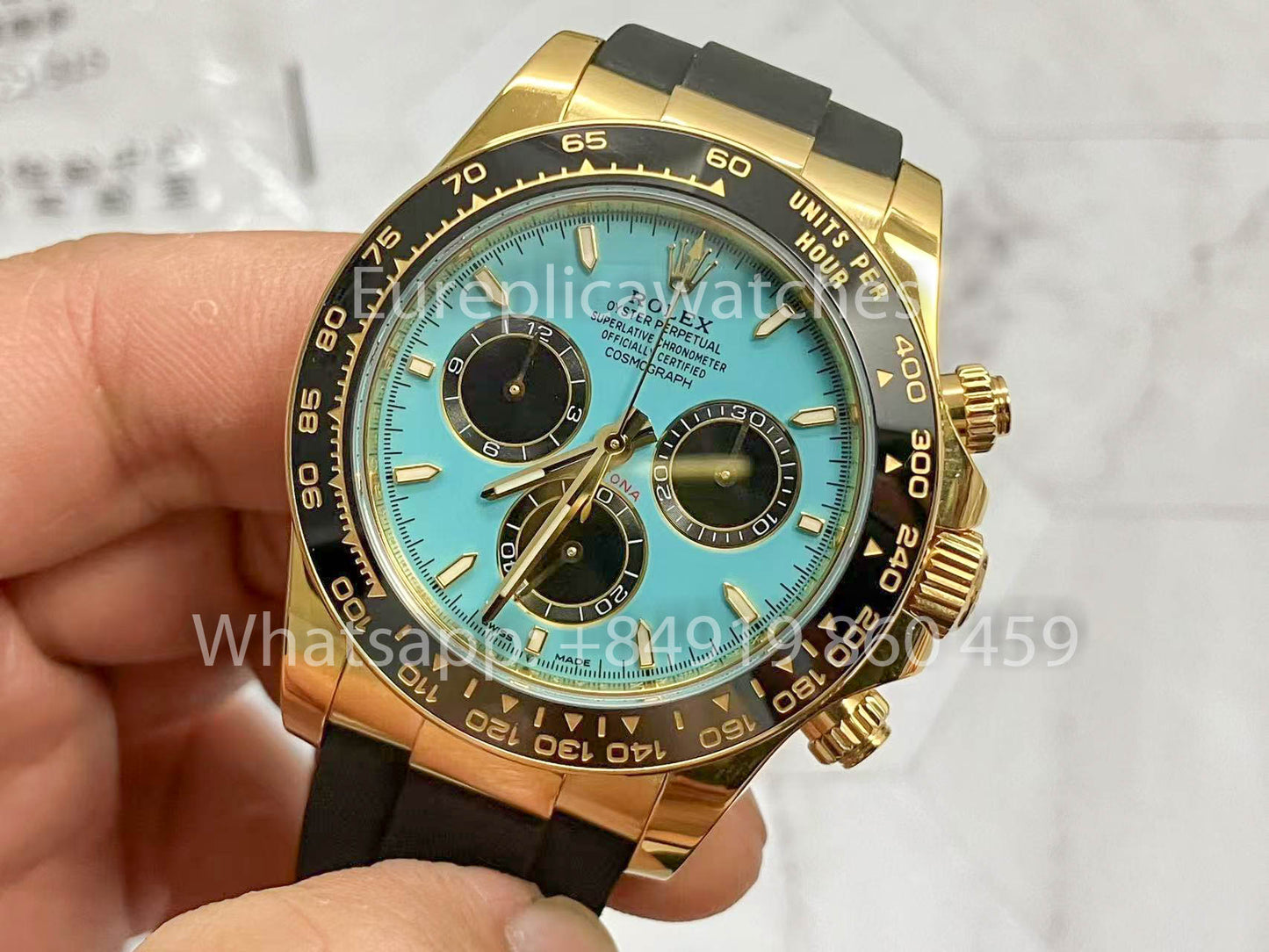 Rolex Daytona 126518LN Türkisblau 1:1 Beste Version Custom Gold 18 Karat