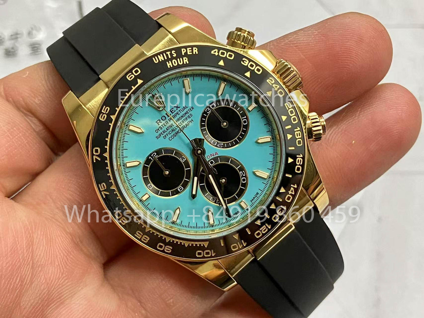 Rolex Daytona 126518LN Türkisblau 1:1 Beste Version Custom Gold 18 Karat