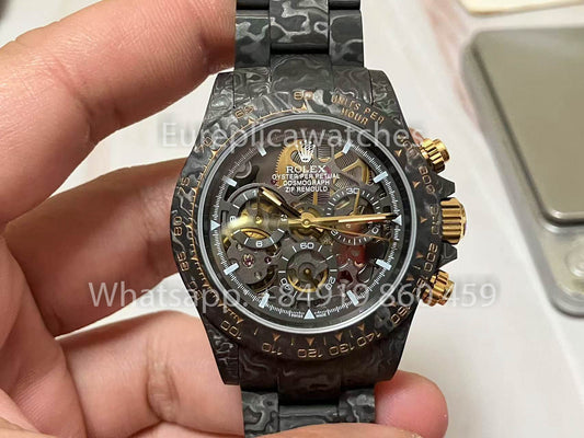 Rolex Daytona Carbon Shadow en or ZIF REMOULD 1:1 Meilleure montre personnalisée clone