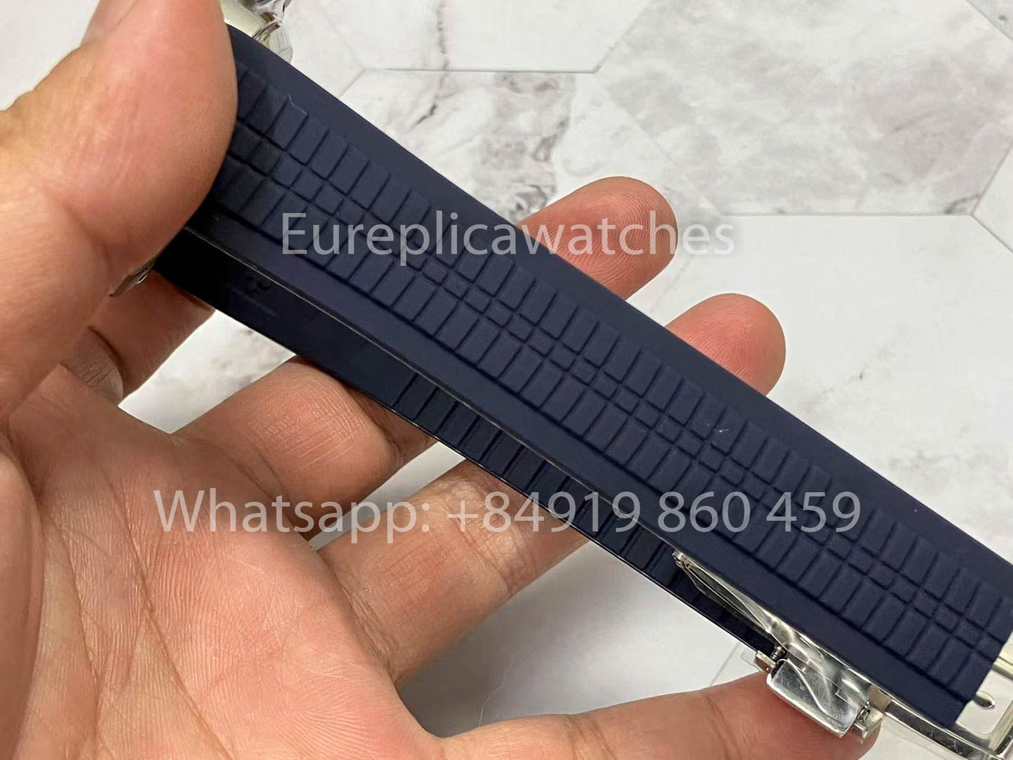 Patek Philippe Aquanaut 5968A-001 Blaues Kautschukarmband 1:1 Beste Version 3K Fabrik