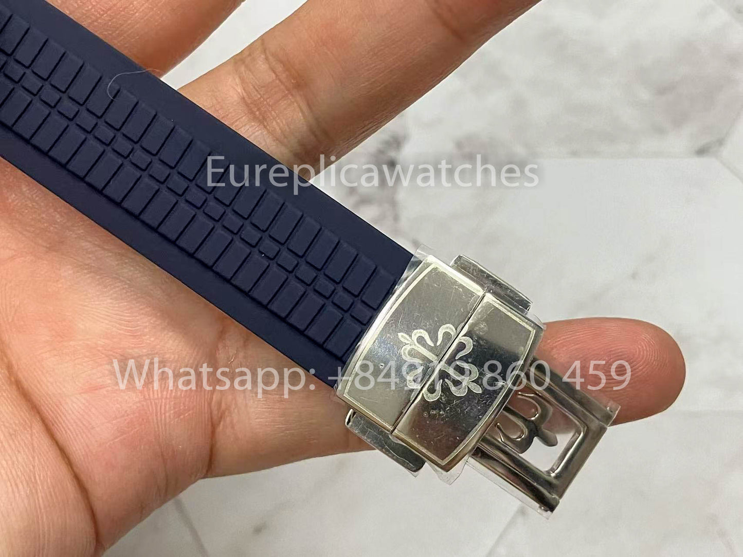 Patek Philippe Aquanaut 5968A-001 Blaues Kautschukarmband 1:1 Beste Version 3K Fabrik