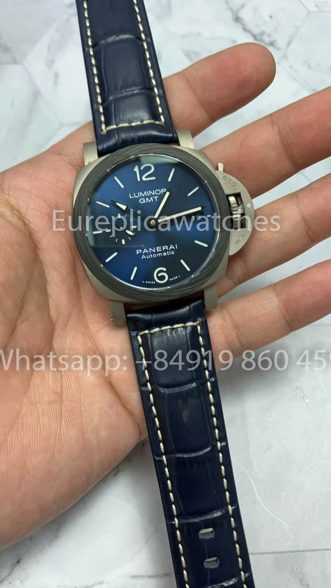 Panerai Luminor PAM01279 1:1 Meilleure version VS bracelet bleu d'usine