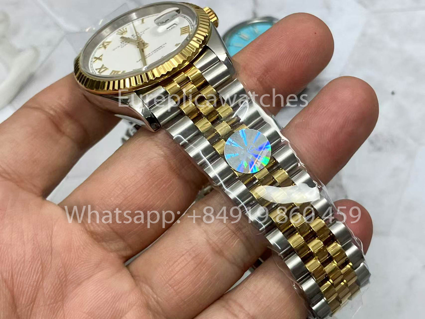 Rolex Datejust M126233-0029 Blanc et Or 1:1 Meilleure Version A+ Factory 36m