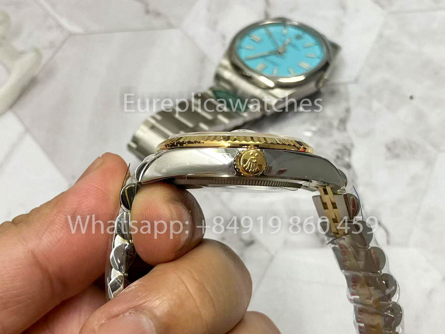 Rolex Datejust M126233-0029 Blanc et Or 1:1 Meilleure Version A+ Factory 36m