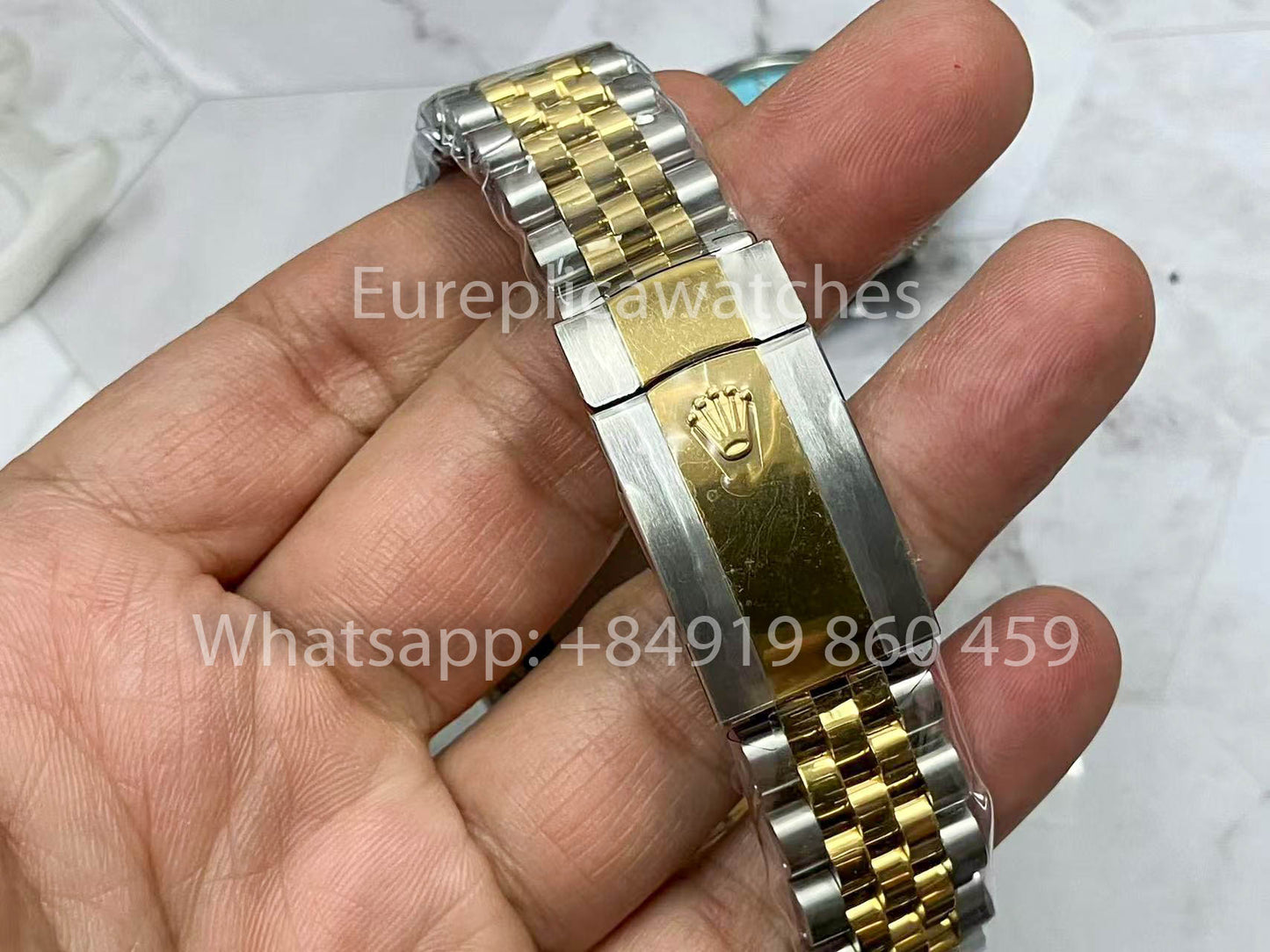 Rolex Datejust M126233-0029 Blanc et Or 1:1 Meilleure Version A+ Factory 36m