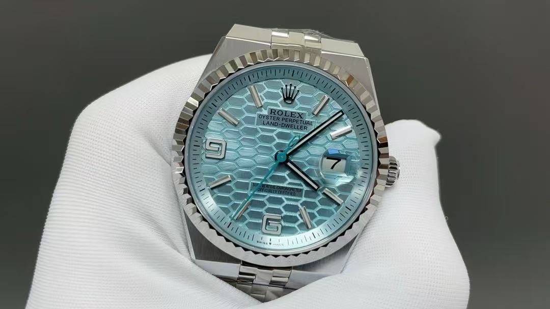 Rolex Land-Dweller 127236-0001 Cadran bleu 1:1 Meilleure version ES Factory